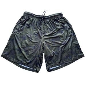 Leg3nd Athletic Shorts in Green Camo Size 1X